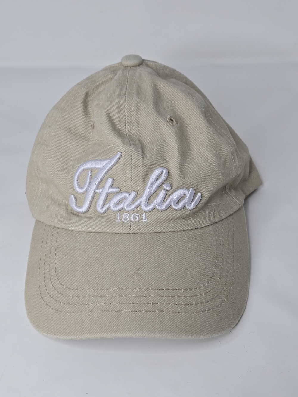 Italia 1861 Embroidered Baseball Cap - Beige